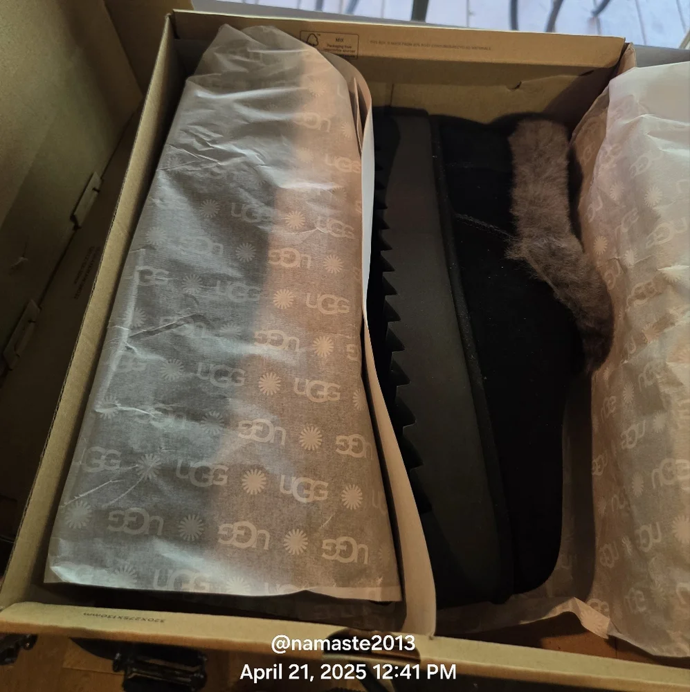 Ugg Nita Platform Suede Indoor Outdoor Slipper Designer Wool Blend #171 - Picture 8 of 16